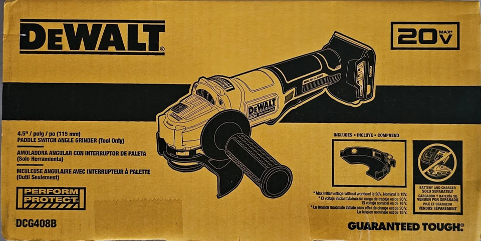NUEVO Amoladora Interruptor de Paleta DeWALT DCB408 20V MAX4 1/2" (Solo Herramienta) ENVÍO GRATUITO Foto 1 de 1