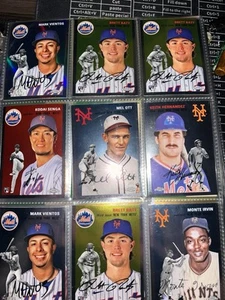 2023 topps platinum anniversary New York Mets 9 Card Team Set - Picture 1 of 2