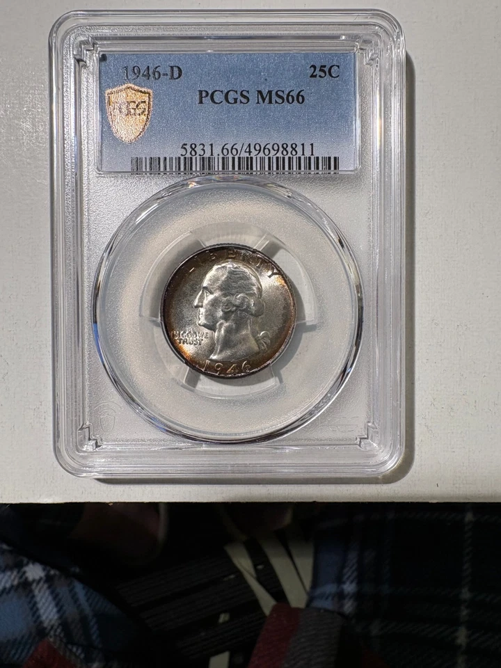 1946-D 25C Washington Quarter PCGS MS66 - Image 1 of 4