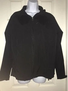 Black Diamond Double Diamond Soft Shell Full Zip Adjustable Black 3 Pocket Large - Picture 1 of 4