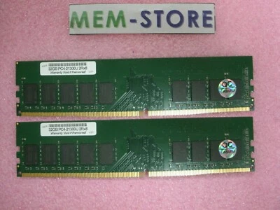 64GB 2x32GB DDR4-2666MHz UDIMM RAM CT2K32G4DFD8266 Compatible Replacement Memory - Image 1 of 4