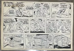 POGO Original SUNDAY ARTWORK Walt Kelly A VERITOBBLE TAJ MAHAL 12/7/1958 - Picture 1 of 1