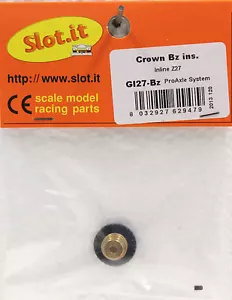 SLOT IT SIGI27B 27 TOOTH POLYMER INLINE CROWN GEAR 3/32 , NEW 1/32 SLOT CAR PART - Picture 1 of 1