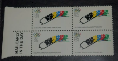 VTG, "OLYMPIC GAMES - Bob Sled Racing," Scott's 1461, M/NH LHS, Block Four 1972 - Image 1 of 2