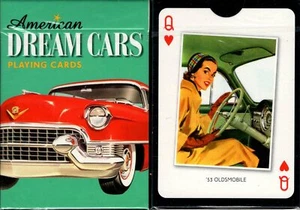 Mazo de cartas de póquer tamaño American Dream Cars Piatnik edición limitada personalizada - Imagen 1 de 2