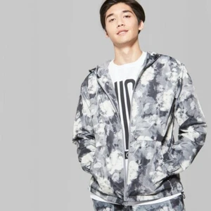 Men's Floral Print Long Sleeve Full Zip Anorak Jacket Original Use Folkstone XS - Picture 1 of 3