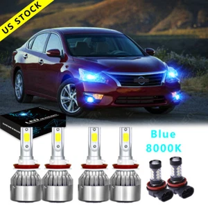 Kit de faros LED altos/bajos para coche Nissan Altima 2007-2019 H11 + luz antiniebla - Imagen 1 de 15