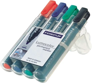 Lumocolor Scatola Marcatori Permanenti 4 Colori 352 WP4 - Foto 1 di 12