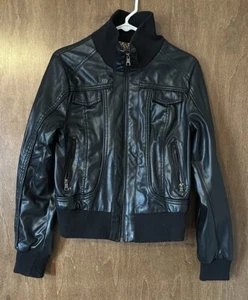 Chaqueta negra de cuero sintético Ci Sono talla L - Imagen 1 de 13