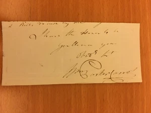 Documento autografo di William Parker - Picture 1 of 1