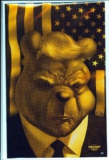 Do You Pooh Trump Flag 1 of 1 GOLD Holofoil CARNIVORE COMICS