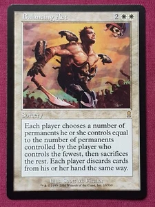 Magic The Gathering ODYSSEY BALANCING ACT white card MTG - Picture 1 of 2