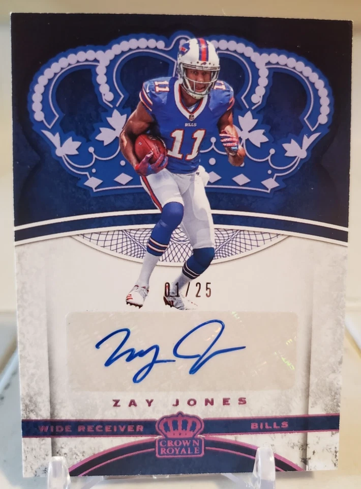 ZAY JONES 2017 Crown Royale AUTOGRAPH AUTO Rookie Card BILLS #/25 CARDINALS SP - Image 1 of 2