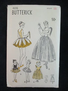 Disfraz de Hada de Ballet Butterick Años 40 De Colección Patrón Talla 6-8 CORTE - Imagen 1 de 4