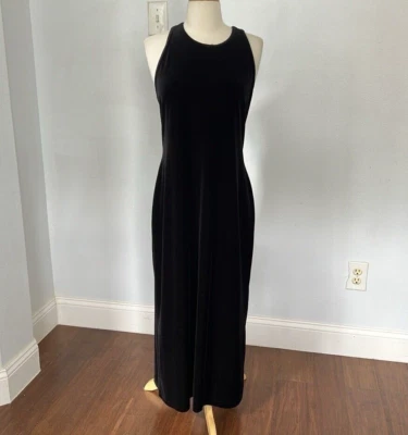 Vestido De Colección Ronni Nicole Mujer 10 Pequeño Negro Terciopelo Capricho Gótico Baile de graduación Años 90 Y2K Foto 1 de 4