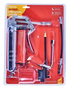 Professional Mini Grease Gun Kit Lubricating Greasing Nozzle New Amtech J2310 - Picture 1 of 2