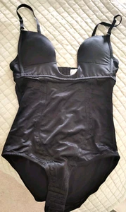 Moda Formas Deep Plunge Push Up Negro Todo en Uno Sujetador Body 36c - Imagen 1 de 5