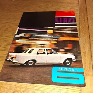 ORIGINAL 1963 DATE CODE FORD ZEPHYR 6 "ON THE TOWN" 12 SEITEN VERKAUFSPROSPEKT *NEUWERTIG* - Bild 1 von 3