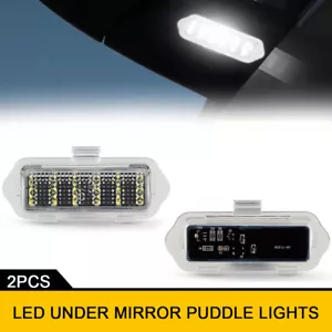 2x LED Under Side Mirror Puddle Light For Chevy Avalanche Silverado 1500 2500 - Picture 1 of 8