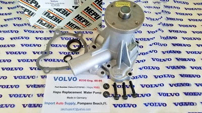 Volvo B230 Eng. 240 - 244 - 245 - 740 - 745 - 760 - 780 - 940 - Hepu Water Pump Foto 1 de 4
