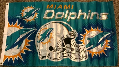 MIAMI DOLPHINS HELMET RICO 3x5ft flag new superior NFL Lic us seller Cover