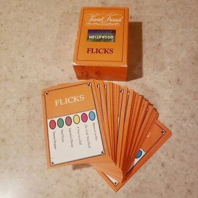 Tarjetas de películas de Hollywood Trivial Pursuit, solo tarjetas no. 6035 Piezas Piezas  Foto 1 de 4