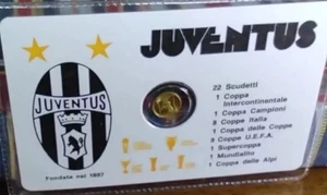 Moneta in oro Juventus con card NUOVA - Photo 1/3