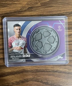 2023-24 Topps UCC Benjamin Sesko Starball Commemorative Relic⚽️RB Leipzig⚽️ - Picture 1 of 2