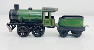 Bing ? O Gauge Clockwork Tinplate Steam Locomotive & Tender w/ Key - Picture 1 of 14