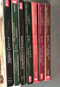 The Chronicles Of Narnia C.S. Lewis 1995 Complete Box Set of 7 Paperback Books - Picture 1 of 14