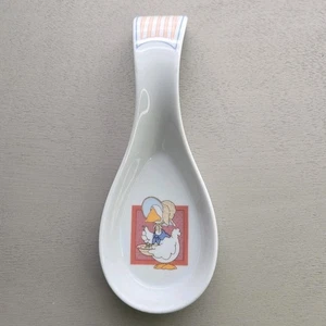 Spoon Rest Blue Bow Goose George Good By Fabrizio 1985 Farmhouse Cottage Vtg Jpn - Picture 1 of 6