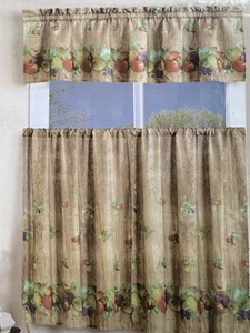 Fruit 3 Piece Kitchen Curtain Set - Picture 1 of 3