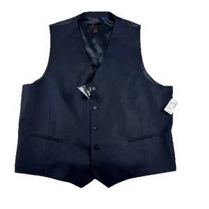 Jos A Bank Joseph Slim Fit Neu Smoking Anzug Weste Marineblau Wolle 2XL (UVP 130 $) - Bild 1 von 12