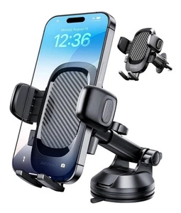Reevaa Car Phone Holder 3 In One Cell Phone Mount, Dashboard,Windshield Air Vent - Picture 1 of 9