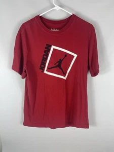 Air Jordan Nike Shirt Mens M Red Jumpman Graphic Short Sleeve Tee Chicago - Picture 1 of 7