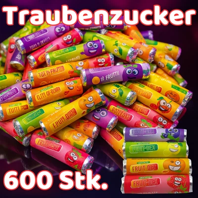 Dextrose Traubenzucker, einzeln verpackt | Süßware | Süßigkeit | Bonbons |Energy - Bild 1 von 4