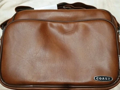 Bolso de Hombro Retro Coast S-1 Años 70 Cuero Marrón Tostado Cámara Fotográfica Fotografía Foto 1 de 4