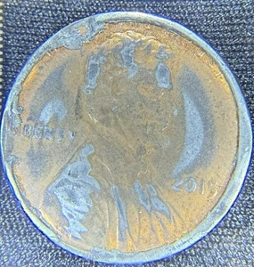 2015-P Lincoln Head Shield Penny Unique Error Obverse & Reverse - Picture 1 of 2