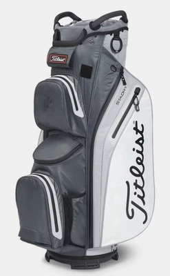 Titleist 14 Way StaDry Golf Cart Bag   Charcoal / Grey / White NEW - image 1 of 3