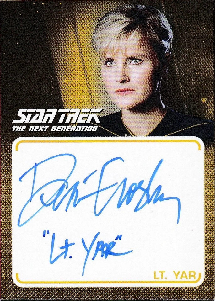 Star Trek TNG Archives & Inscriptions A7 Denise Crosby Inscription Autograph Lt. - Image 1 of 1