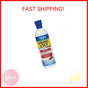 API AMMO-LOCK Freshwater and Saltwater Aquarium Ammonia Detoxifier 16-Ounce Bott - Picture 1 of 2