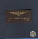 Greg Pappy Boyington Vmf 214 Blacksheep Ww2 Usmc F4u Corsair Squadron Name Patch