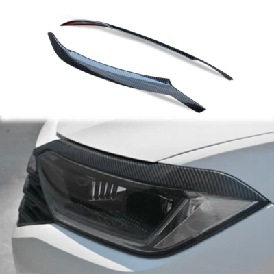 US Ship for VW Jetta A7 MK7 2019-2024 Front Light Eyebrow Upper Stripe Cover 2pc Foto 1 de 4