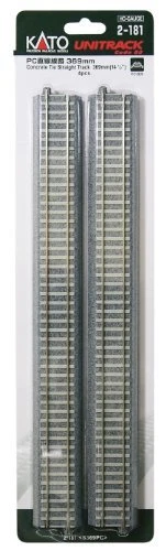 2181 KATO HO Gauge PC Straight Line 369mm 4pcs 2-181 Model Train Supplies Track - Image 1 of 1