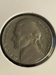 1964 D Jefferson Nickel Error - Next To Chin (#30) - Picture 1 of 2