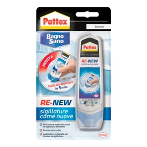 PATTEX rinnova fughe bagno sano silicone sigillante re-new 100ml - Foto 1 di 1