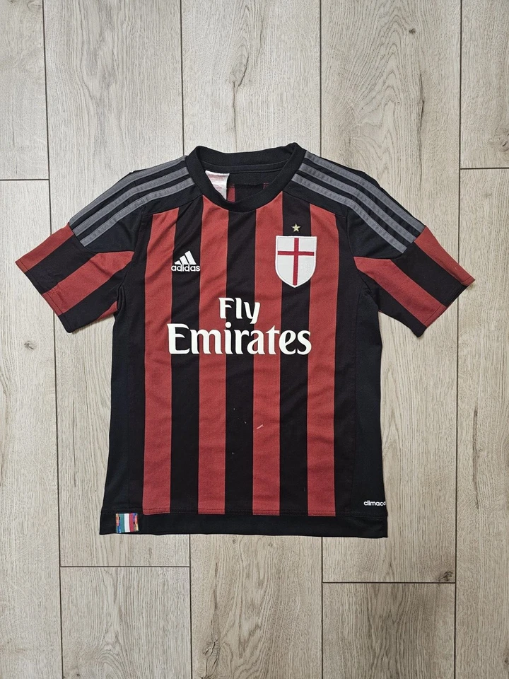 CAMISETA DE FUTBOL LOCAL AC MILAN 2015 2016 NIÑOS 11-12Y 152cm ADIDAS Foto 1 de 4