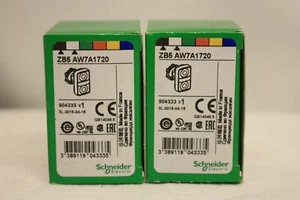 SCHNEIDER ELECTRIC HARMONY ZB5 AW7A1720 BLACK WHITE PUSH BUTTON HEAD - Picture 1 of 3