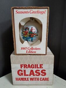 VINTAGE 1987 CAMPBELL SOUP KIDS CHRISTMAS TREE ORNAMENT COLLECTORS EDITION & BOX