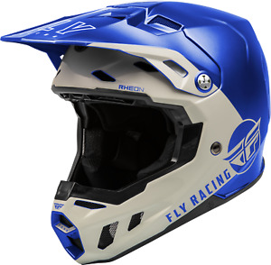 Fly Racing Formula CC Centrum Metallic Blue Light Grey Offroad Motorcycle Helmet